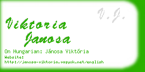 viktoria janosa business card
