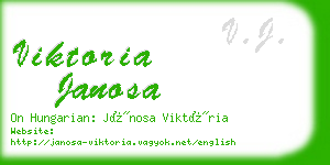 viktoria janosa business card